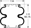 Firestone Double Convoluted Air Spring